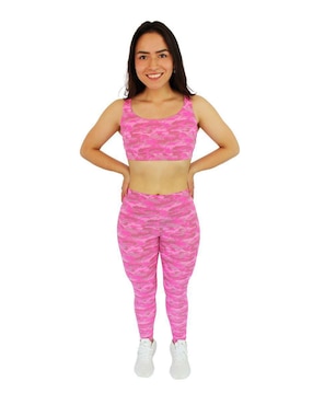 Conjunto Deportivo Ajustado Lineal Sport Con Elástico Para Mujer