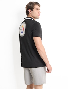 Playera deportiva para fútbol americano New Era Pittsburgh Steelers de hombre