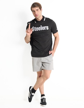 Playera deportiva para fútbol americano New Era Pittsburgh Steelers de hombre