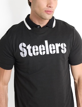 Playera deportiva para fútbol americano New Era Pittsburgh Steelers de hombre