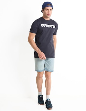 Playera deportiva para fútbol americano New Era Dallas Cowboys de hombre