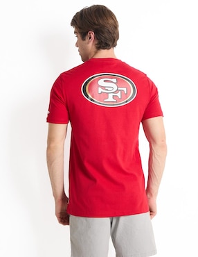 Playera deportiva para fútbol americano New Era San Francisco 49ers de hombre
