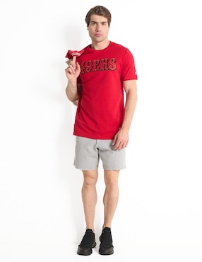 Playera deportiva para fútbol americano New Era San Francisco 49ers de hombre