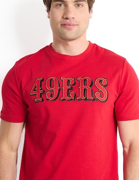 Playera deportiva para fútbol americano New Era San Francisco 49ers de hombre