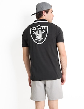 Playera deportiva para fútbol americano New Era Las Vegas Raiders de hombre