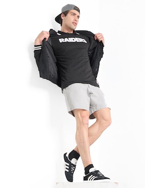 Playera deportiva para fútbol americano New Era Las Vegas Raiders de hombre