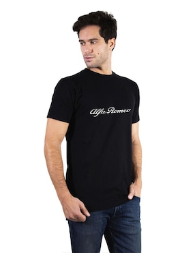 Playera deportiva casual Alfa Romeo de hombre