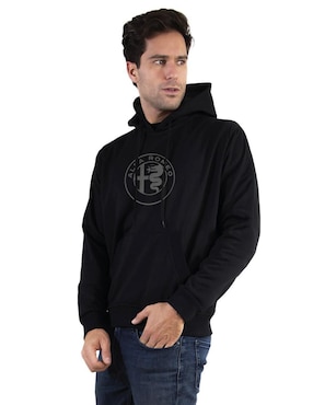Sudadera Alfa Romeo con capucha y bolsa para hombre