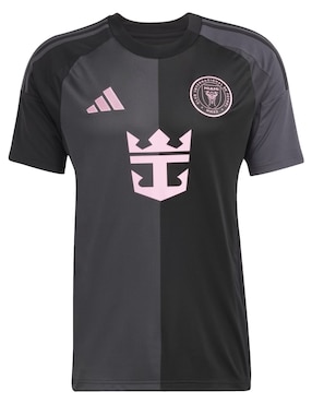 Jersey de Inter de Miami visitante de Lionel Messi manga corta Adidas jugador para hombre