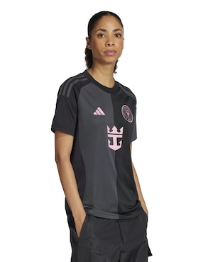 Jersey de  Inter de Miami visitante manga corta Adidas  para mujer