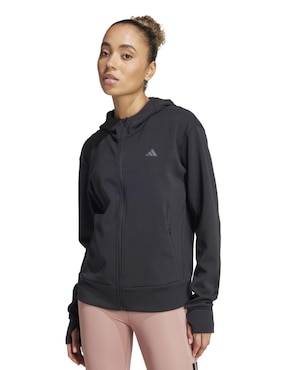 Sudadera Adidas Optime con capucha y bolsa para mujer