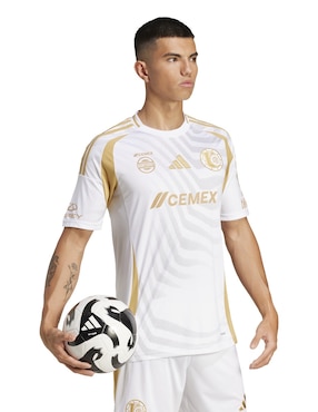 Jersey de Tigres UANL local manga corta Adidas para hombre