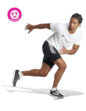 Playera deportiva para correr Adidas de hombre