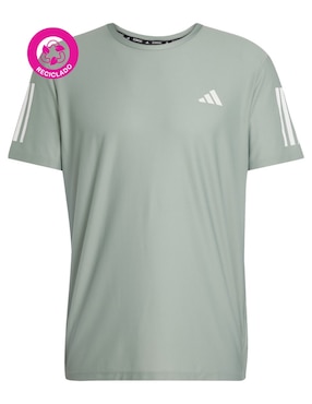 Playera deportiva para correr Adidas para hombre