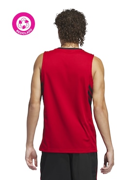 Playera deportiva para básquetbol Adidas de hombre