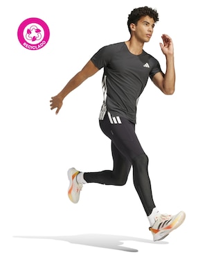Playera deportiva para correr Adidas para hombre