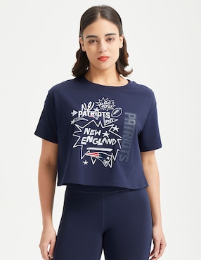 Playera Deportiva Pro Standard New England Patriots Para Mujer