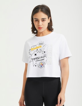 Playera Deportiva Pro Standard Pittsburgh Steelers Para Mujer