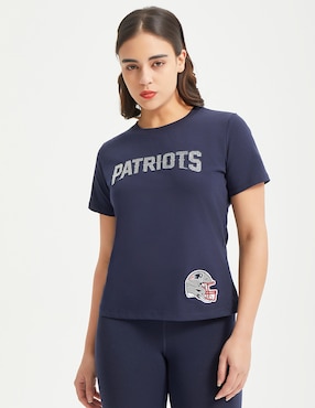 Playera Deportiva Pro Standard New England Patriots Para Mujer