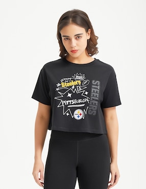 Playera Deportiva Pro Standard Pittsburgh Steelers Para Mujer