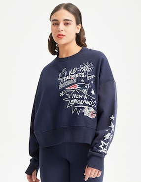 Sudadera Pro Standard New England Patriots Para Mujer