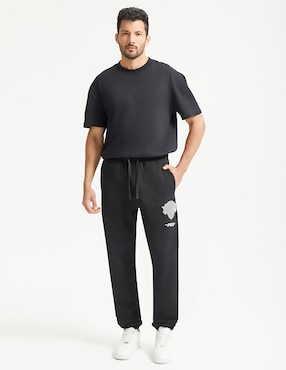 Pantalón relaxed Pro Standard estampado liso para hombre