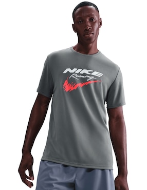 Playera deportiva para correr Nike M NK DF UV RN ENRGY MILER SS HV2135 de hombre