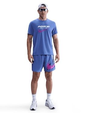 Playera deportiva para correr Nike M NK DF UV RN ENRGY MILER SS HV2135 de hombre
