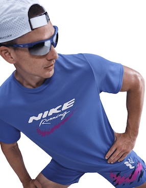 Playera deportiva para correr Nike M NK DF UV RN ENRGY MILER SS HV2135 de hombre