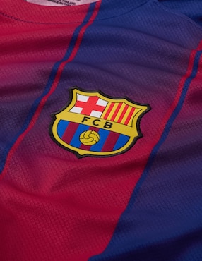Jersey de Fútbol Club Barcelona local de Lionel Messi manga corta Nike jugador para hombre
