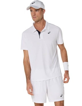 Playera tipo polo Asics para hombre
