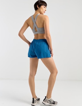 Short con abertura X10 para correr mujer