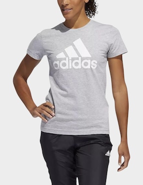 Playera deportiva para correr Adidas de mujer