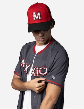 Jersey de Diablos Rojos del México cuarto equipo manga corta New Era para hombre