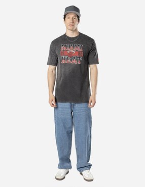 Playera deportiva para básquetbol New Era Miami Heats unisex