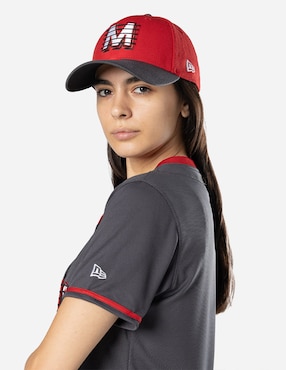 Jersey de Diablos Rojos del México cuarto equipo manga corta New Era para mujer