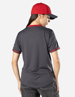 Jersey de Diablos Rojos del México cuarto equipo manga corta New Era para mujer