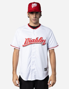 Jersey de  Diablos Rojos del México local manga corta New Era  para hombre