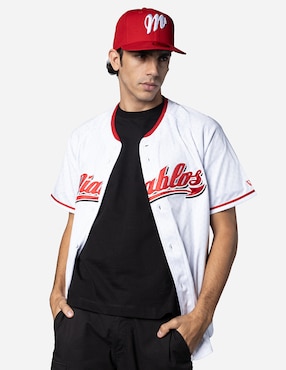 Jersey de Diablos Rojos del México local manga corta New Era para hombre