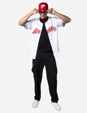 Jersey de Diablos Rojos del México local manga corta New Era para hombre