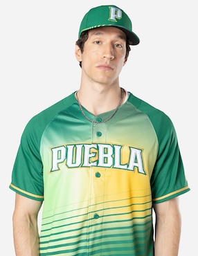 Jersey de Pericos de Puebla visitante manga corta New Era para hombre