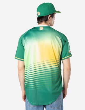 Jersey de Pericos de Puebla visitante manga corta New Era para hombre