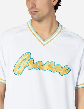 Jersey de Bravos de León local manga corta New Era para hombre