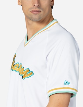 Jersey de Bravos de León local manga corta New Era para hombre