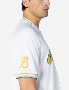 Jersey de Bravos de León local manga corta New Era para hombre
