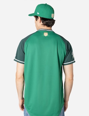 Jersey de Bravos de León visitante manga corta New Era para hombre