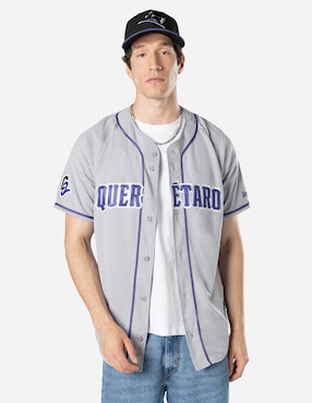 Jersey de Conspiradores de Querétaro visitante manga corta New Era para hombre