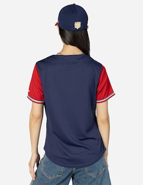 Jersey de  El Águila de Veracruz visitante manga corta New Era  para mujer