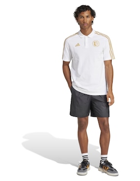 Playera tipo polo fútbol Adidas para hombre