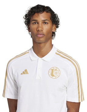 Playera tipo polo fútbol Adidas para hombre